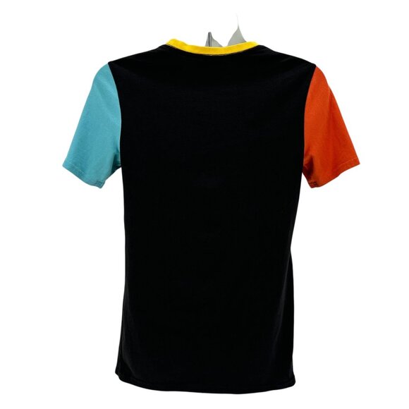 Dutch Bros Mens Medium T-Shirt Colorblock Logo Short Sleeve Ringer Tee - Picture 3 of 4